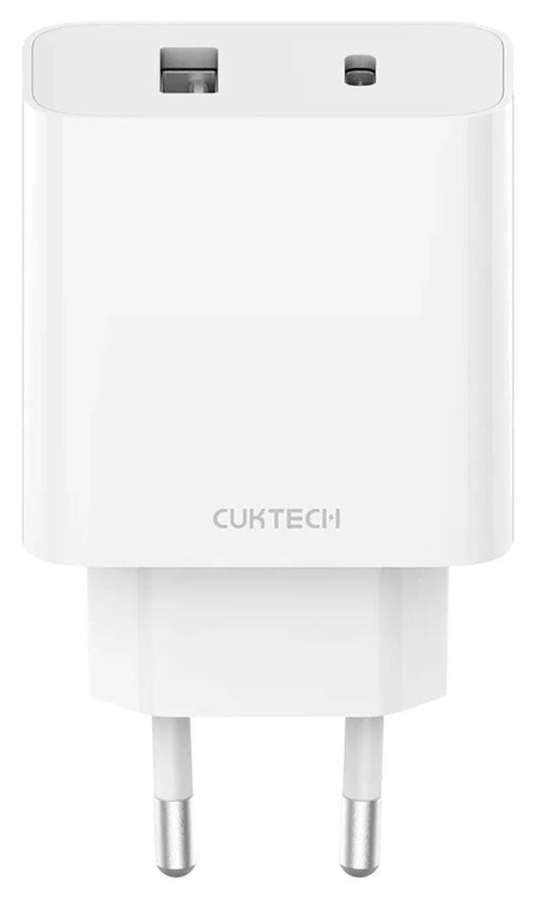 Сетевое зарядное устройство Cuktech ZMI 1 x Type-C+1 x USB-A, 30 Вт, QC 3.0, PD3.0, Mi Turbo Charge charger 3 A (A19 White) EU+русская инструкция, белое