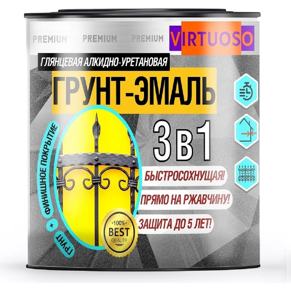 Грунт-эмаль по ржавчине Virtuoso PREMIUM 11592722