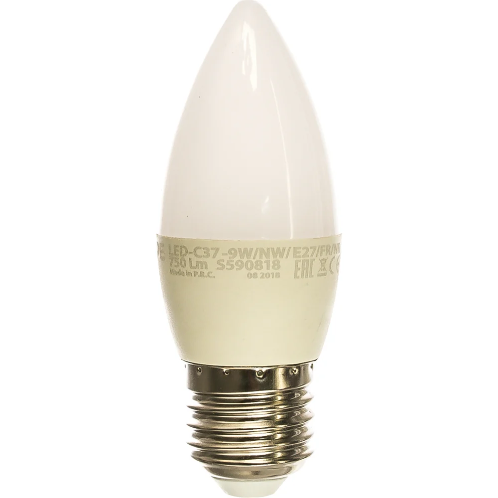 Светодиодная лампа Volpe LED-C37-9W/NW/E27/FR/NR UL-00003806