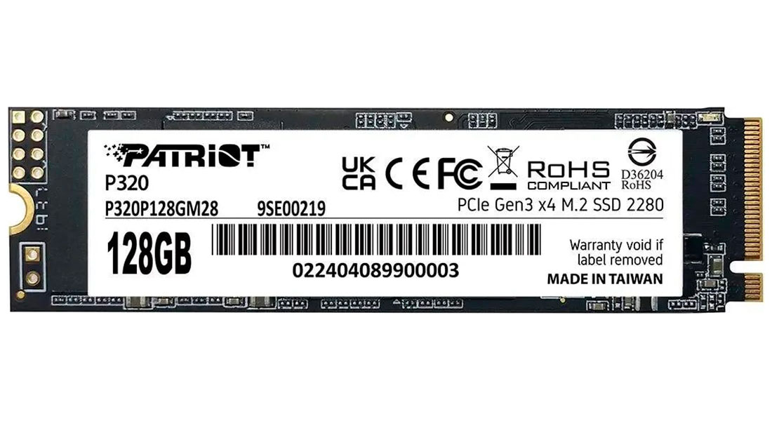 SSD накопитель Patriot Memory M.2 128GB P320 (P320P128GM28)