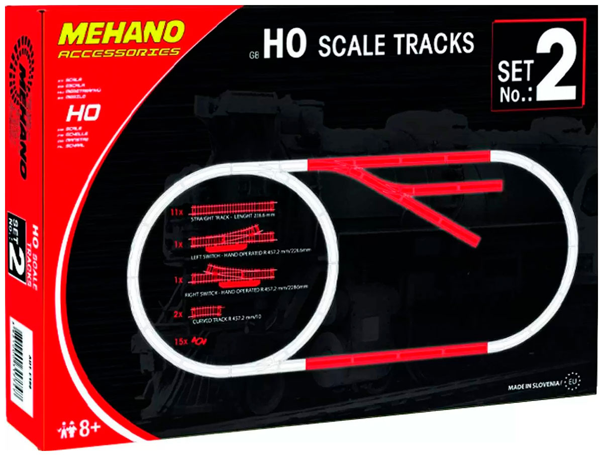 Набор рельс Mehano №2 F102