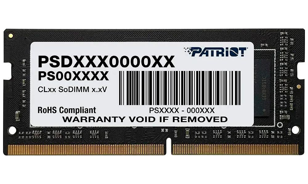 Оперативная память Patriot Memory SO-DIMM DDR4 16GB 3200MHz Signature Line (PSD416G32002S)