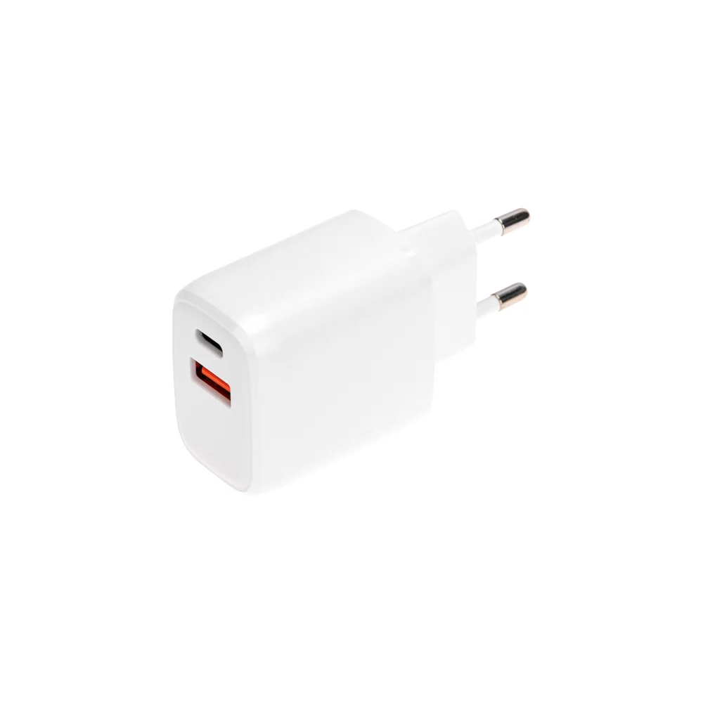Сетевое зарядное устройство REXANT usb qc (20w) + type c pd (20w), белое 18-2225