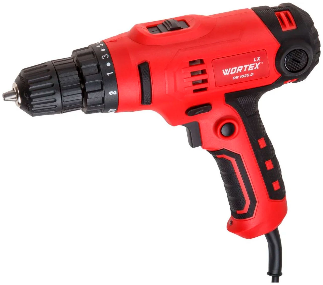 Дрель-шуруповерт Wortex LX DR 1025 D в кор. 400 Вт, 30 Нм, 2 скорости