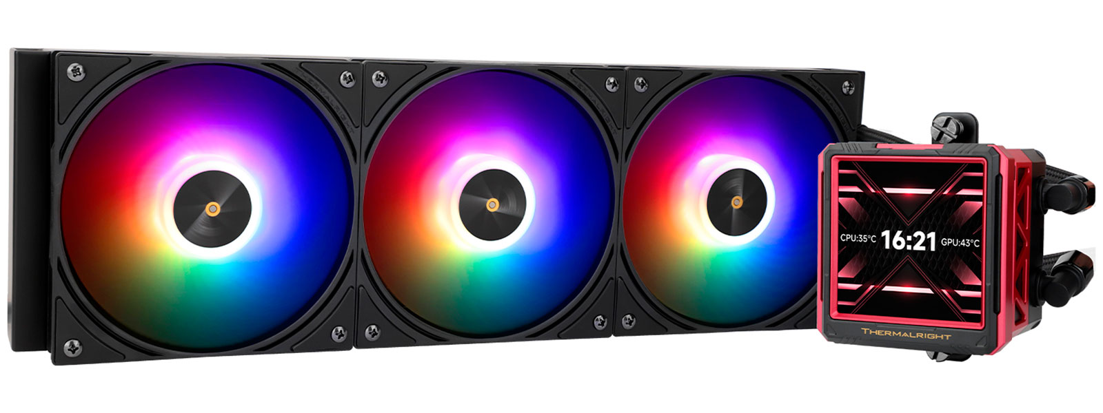 СЖО для процессоров Thermalright Frozen Warframe 360 Ultra Black Argb (F-WFRAME-360-UL-BL-ARGB)