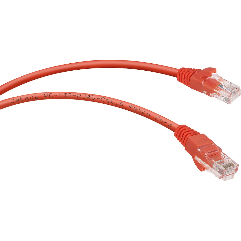 Неэкранированный патч-корд Cabeus PC-UTP-RJ45-Cat.6-1m-RD-LSZH