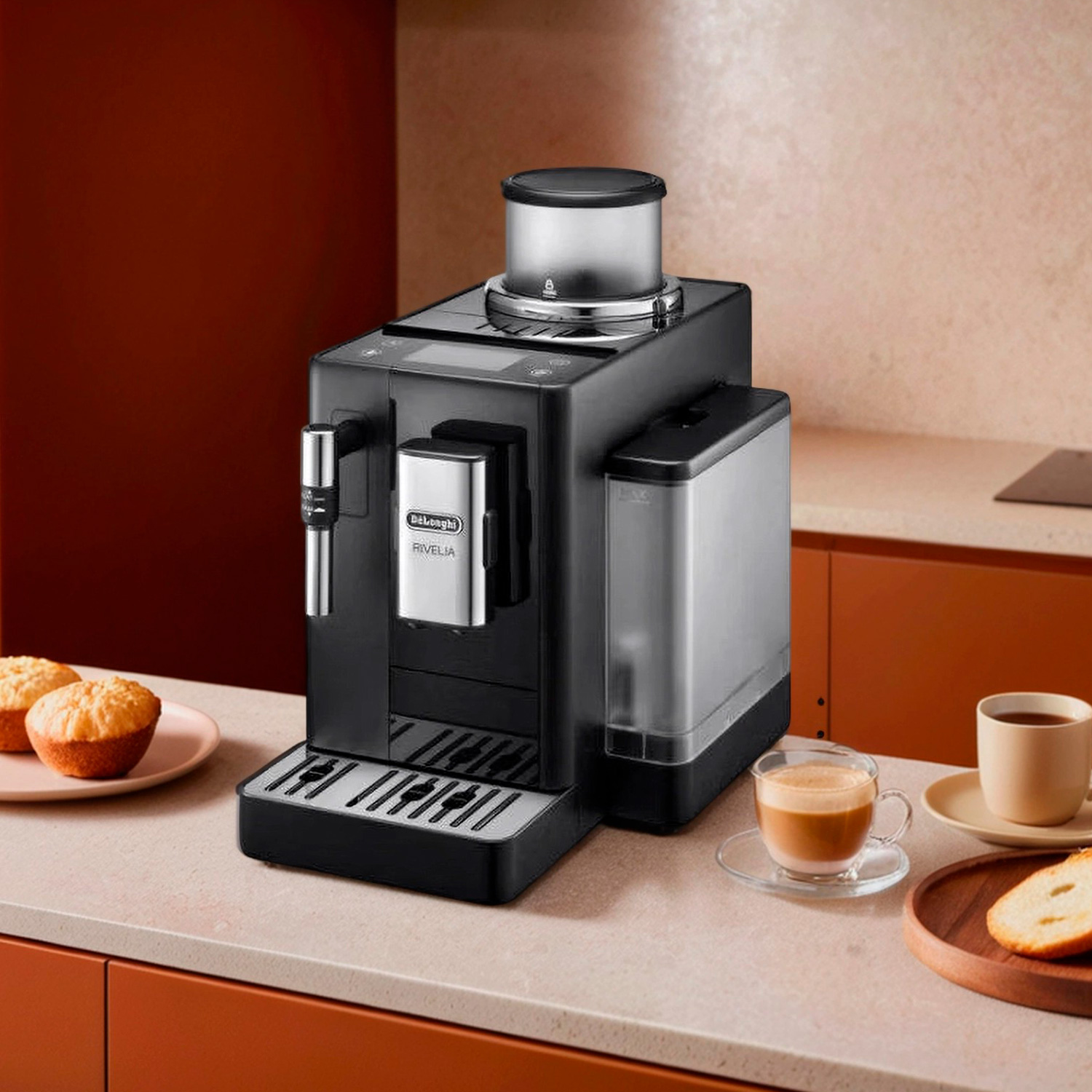 Кофемашина автоматическая De’Longhi EXAM440.35.B, 1450 Вт, 19 бар