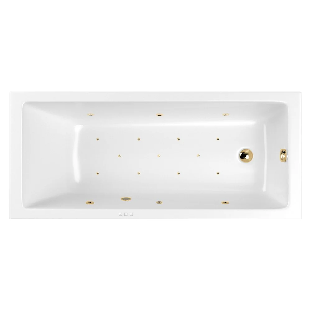 Ванна WHITECROSS Wave Slim 150x70 "RELAX" (золото) 0111.150070.100.RELAX.GL