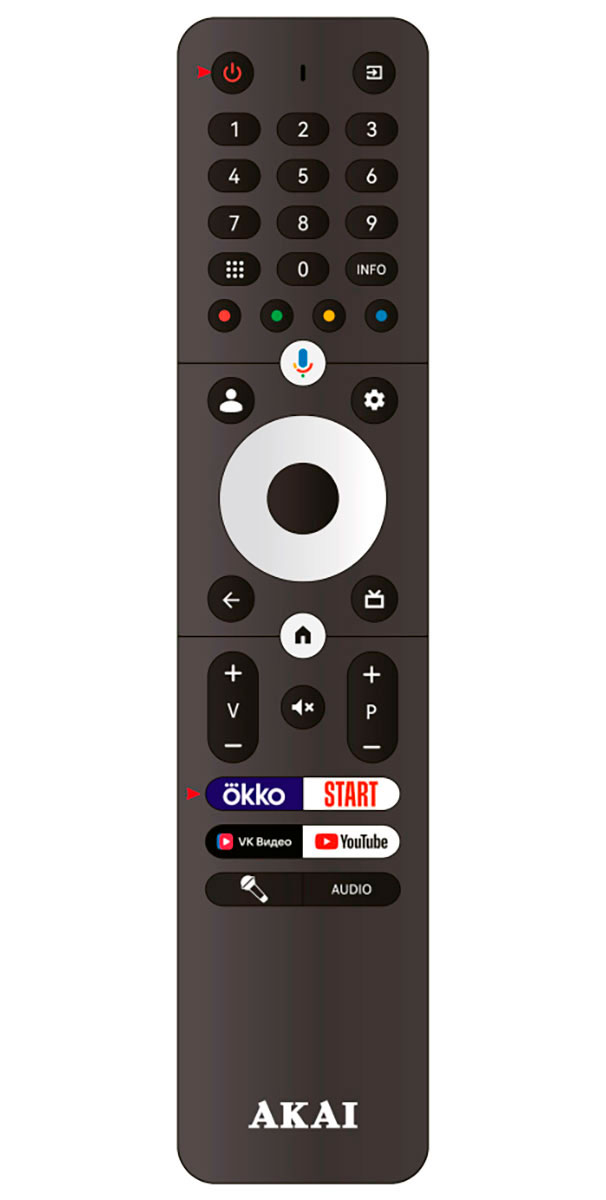 Пульт дистанционного управления Akai CX-626 Google series