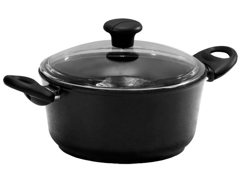 Кастрюля с крышкой Hausmann Авача 22см 3л с антипригарным покрытием Cookmark HM-CK-02 220/3,0