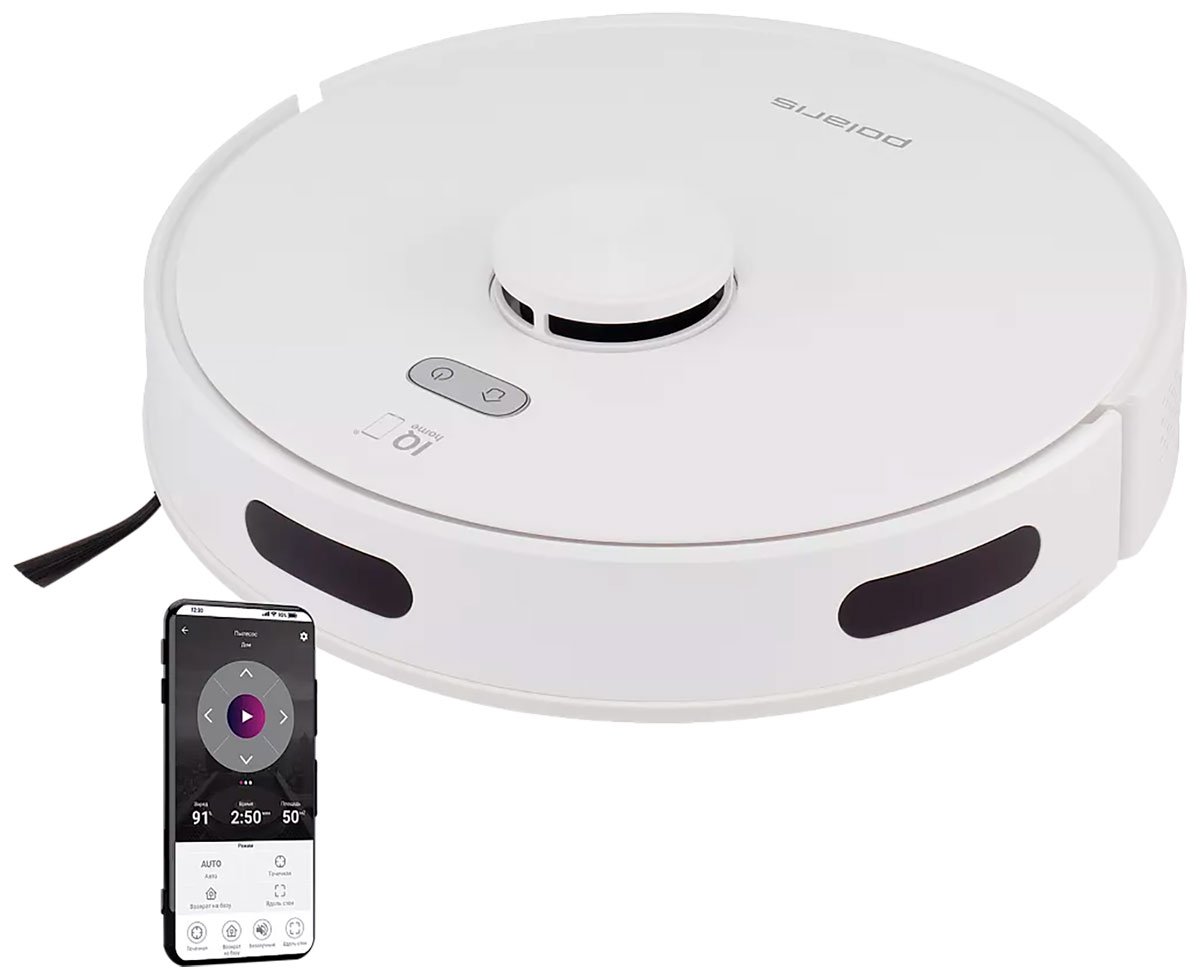 Робот-пылесос Polaris PVCR G2 6001 WIFI IQ Home, белый