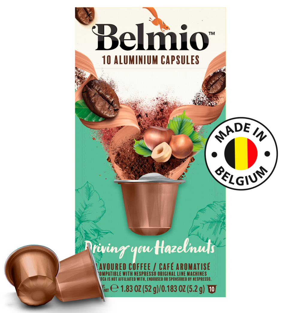 Кофе молотый Belmio в алюминиевых капсулах Driving you Hazelnuts