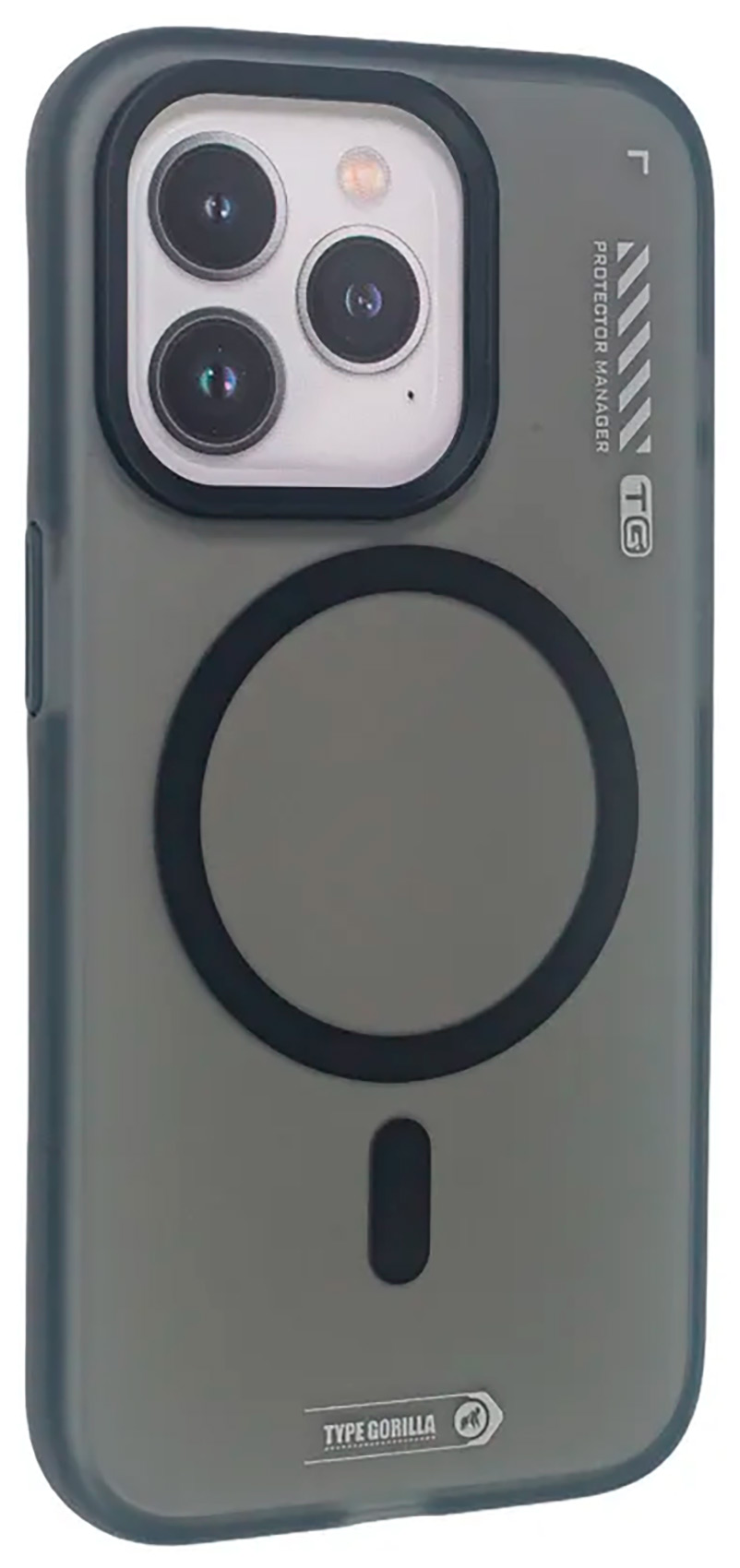 Чехол с магнитным покрытием Type Gorilla Dual Color iPhone 15 Pro, Black (BL-T46-iP15P-DC-BK)
