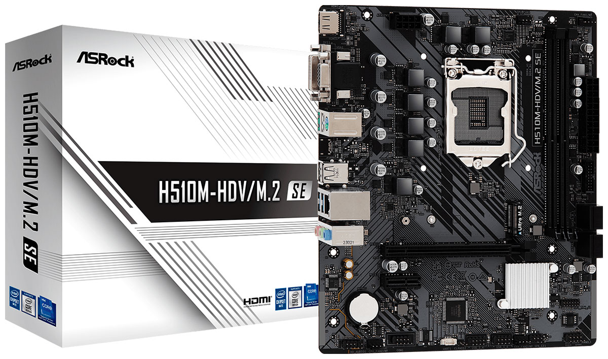 Материнская плата Asrock H510M-HDV/M.2 SE (LGA1200, mATX)