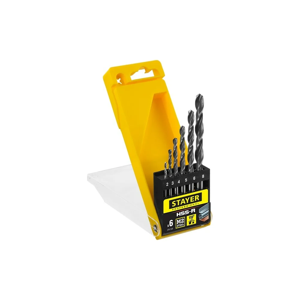 Набор сверл по металлу STAYER Professional 29602-H6_z01