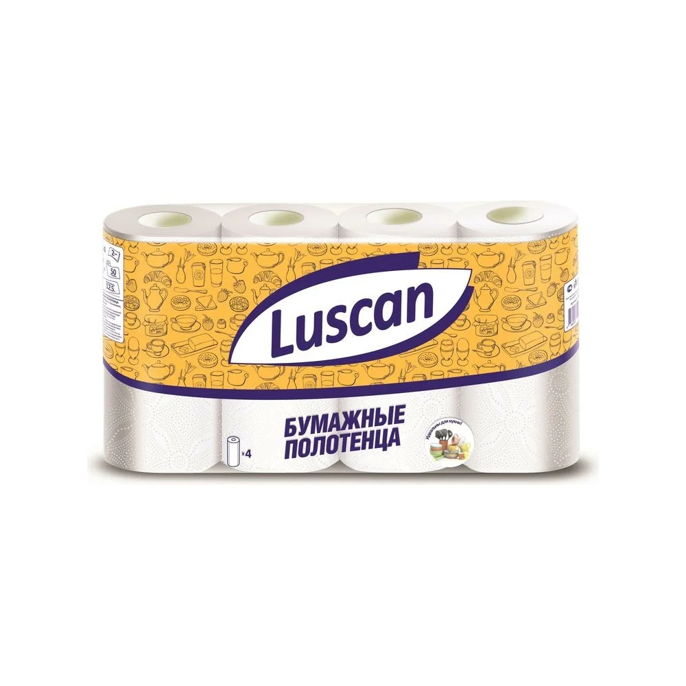 Двухслойные бумажные полотенца Luscan 317396