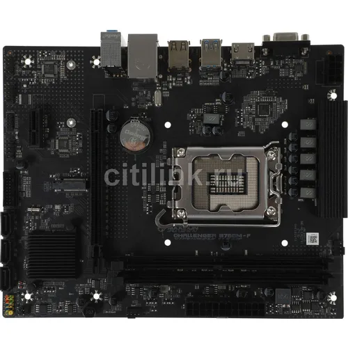 Материнская плата MAXSUN Challenger B760M-F, Socket LGA 1700, Intel B760, mATX, Ret
