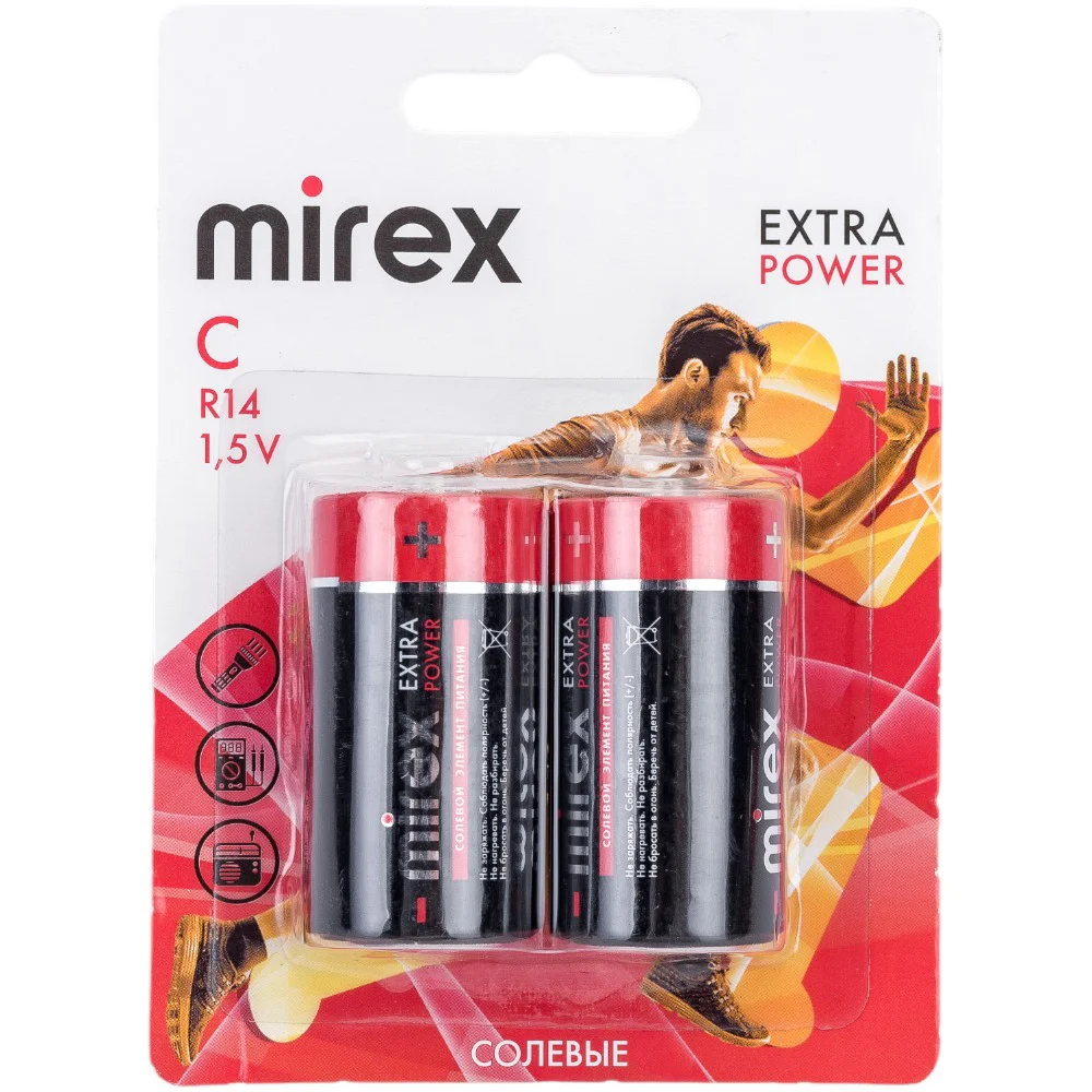 Солевая батарея Mirex 23702-ER14-E2