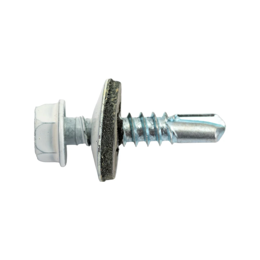 Кровельный саморез качественный крепеж 5.5/25 RAL9003200 белый (200 шт.) 1000181