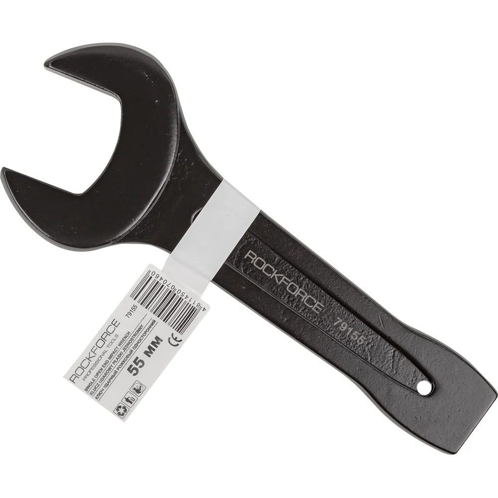 Ударный односторонний рожковый ключ Rockforce RF-79155(17489)