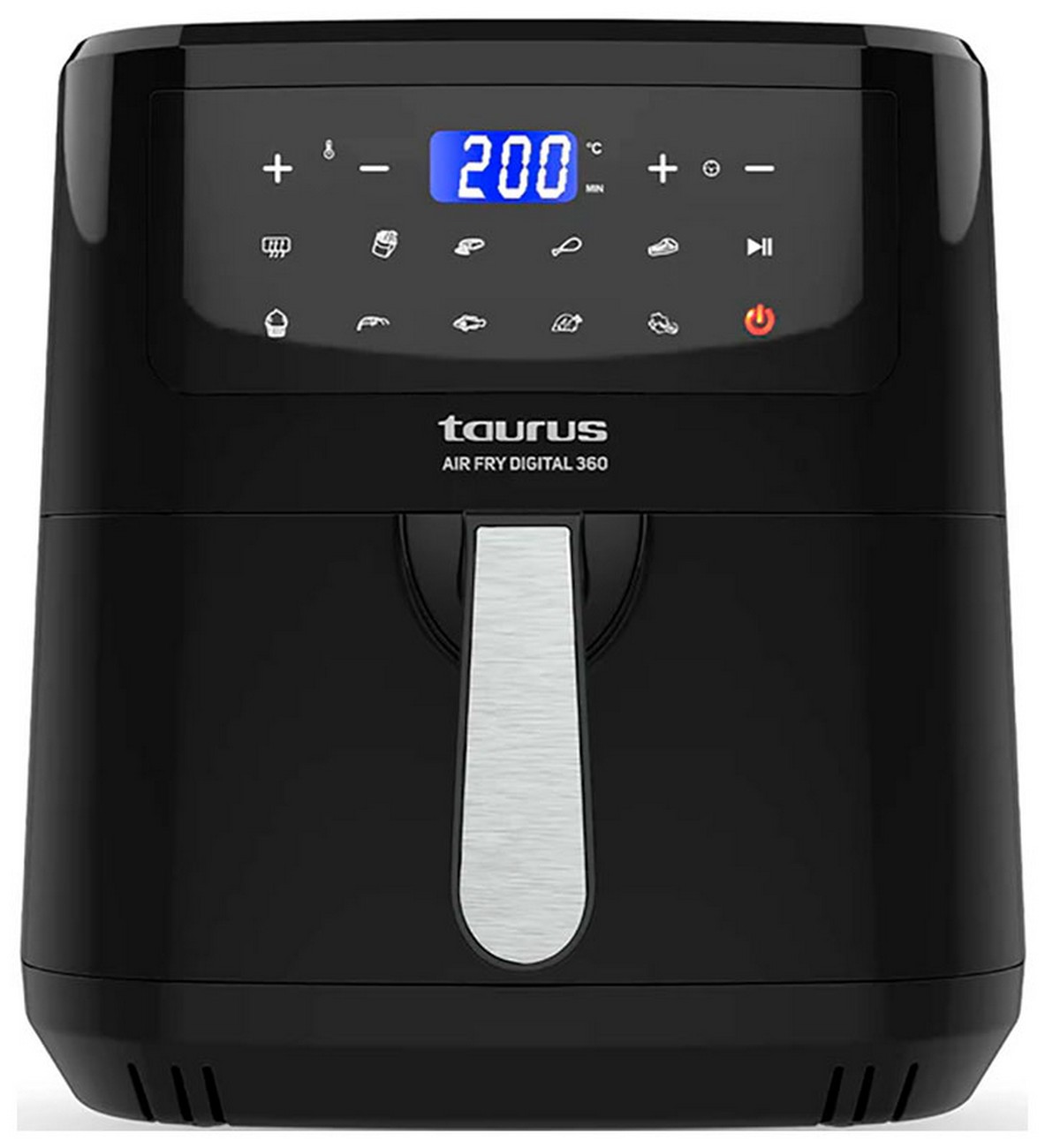 Аэрофритюрница Taurus Air fry digital 360, дисплей, таймер, черный