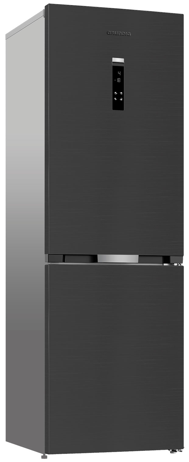 Двухкамерный холодильник Grundig GKPN66830FXD, инверторный, зона свежести, цвет антрацит