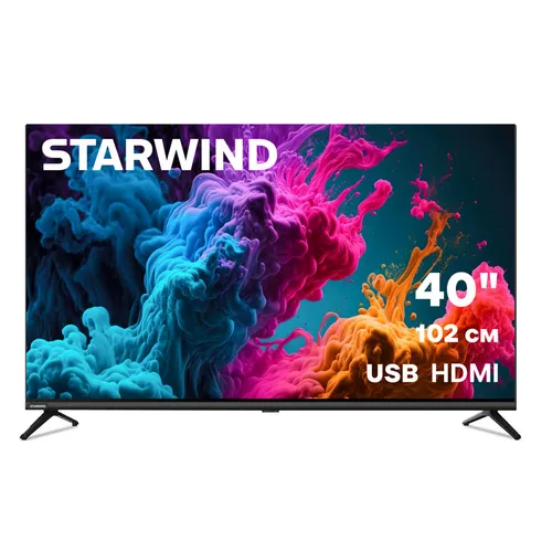 40" Телевизор StarWind SW-LED40BG200 FULL HD, черный
