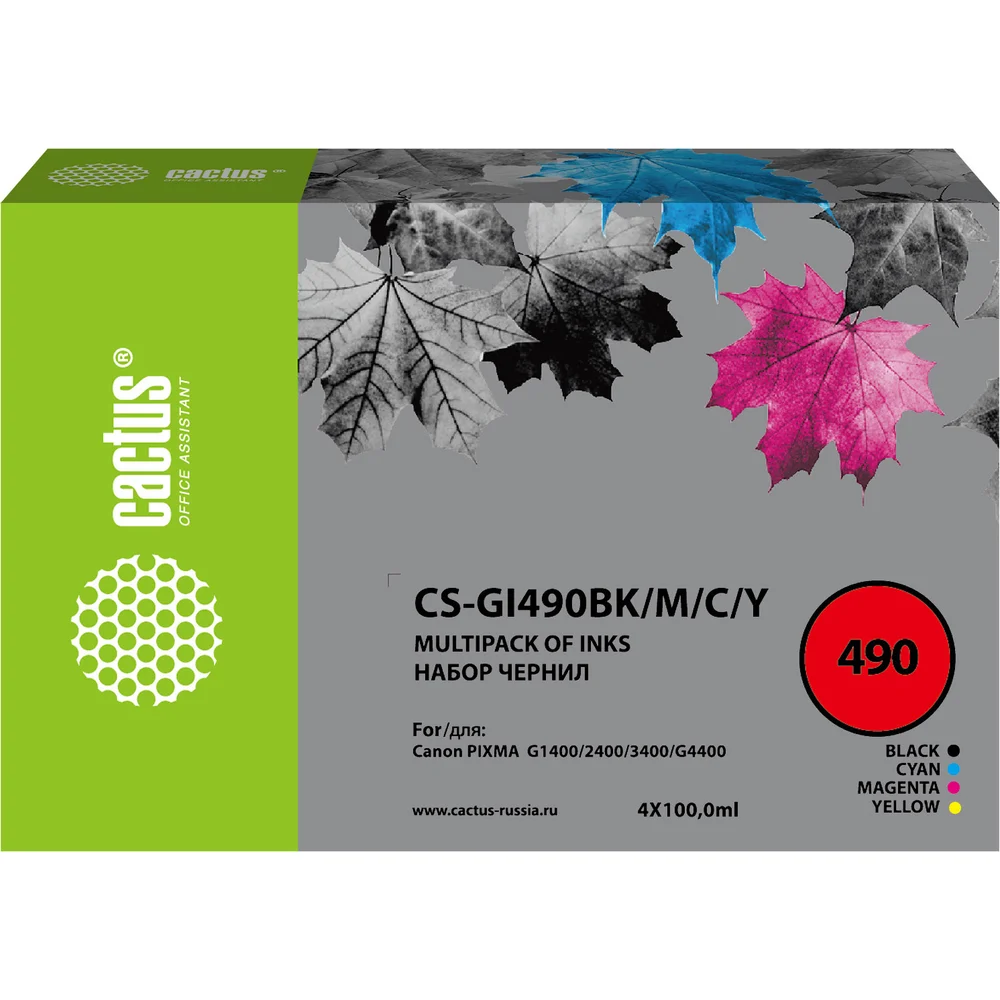 Чернила для canon pixma g1400/g2400/g3400 Cactus 1469408