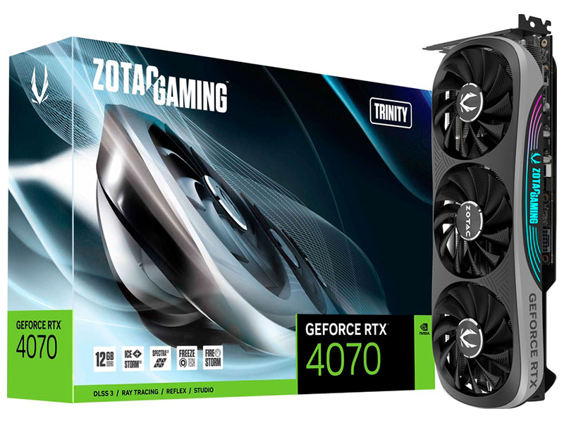 Видеокарта Zotac GeForce RTX 4070 Trinity 12GB (ZT-D40700D-10P)