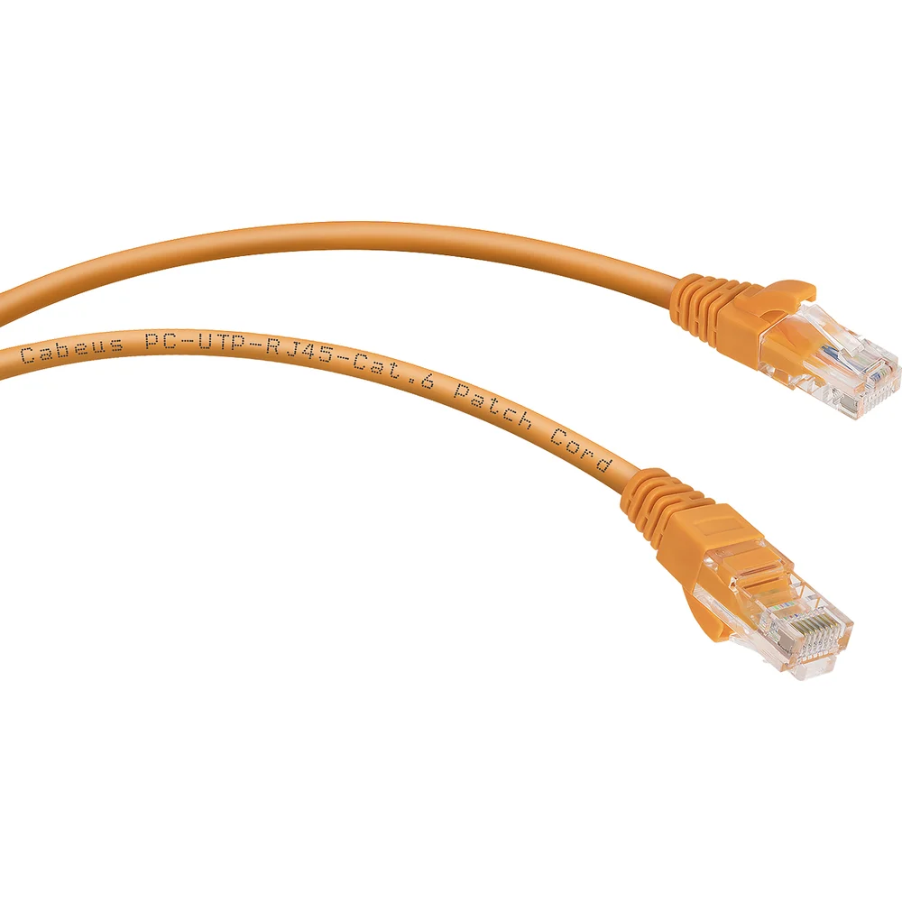 Патч-корд Cabeus PC-UTP-RJ45-Cat.6-0.3m-OR