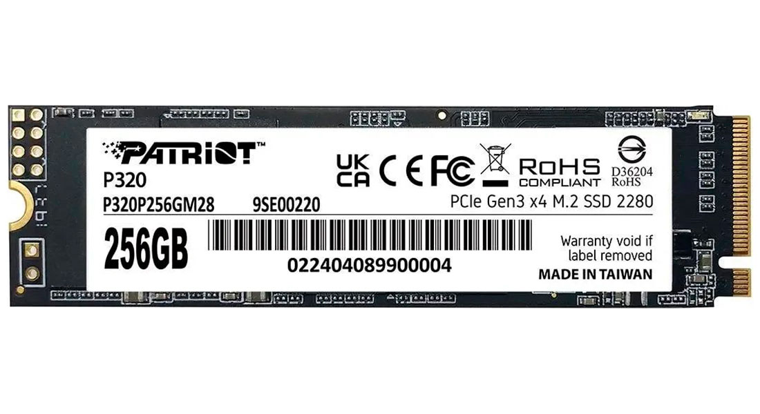SSD накопитель Patriot Memory M.2 256GB P320 (P320P256GM28)