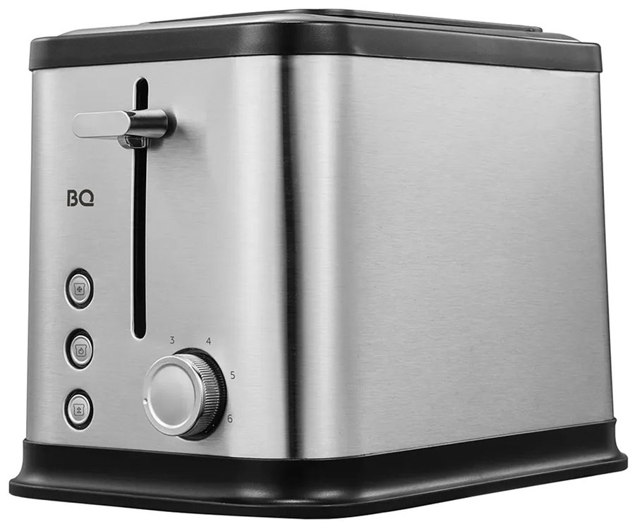 Тостер BQ T1005 Черный-Стальной