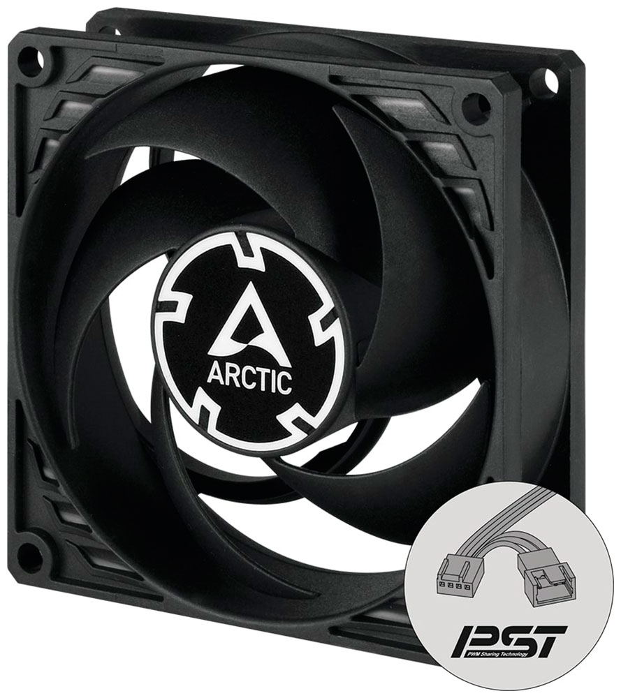 Вентилятор для корпуса Arctic P8 PWM PST CO Black/Black (ACFAN00151A)