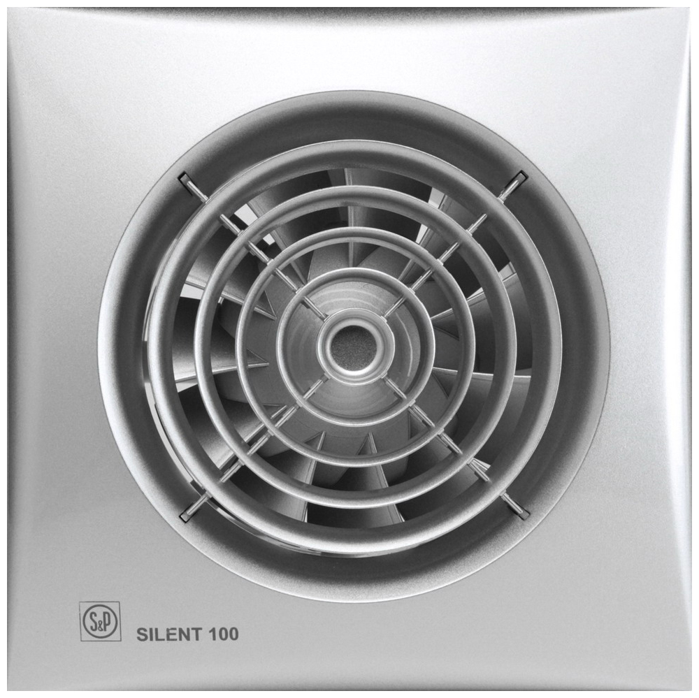 Вытяжной вентилятор Soler & Palau Silent-100 CZ (серебро) 03-0103-105