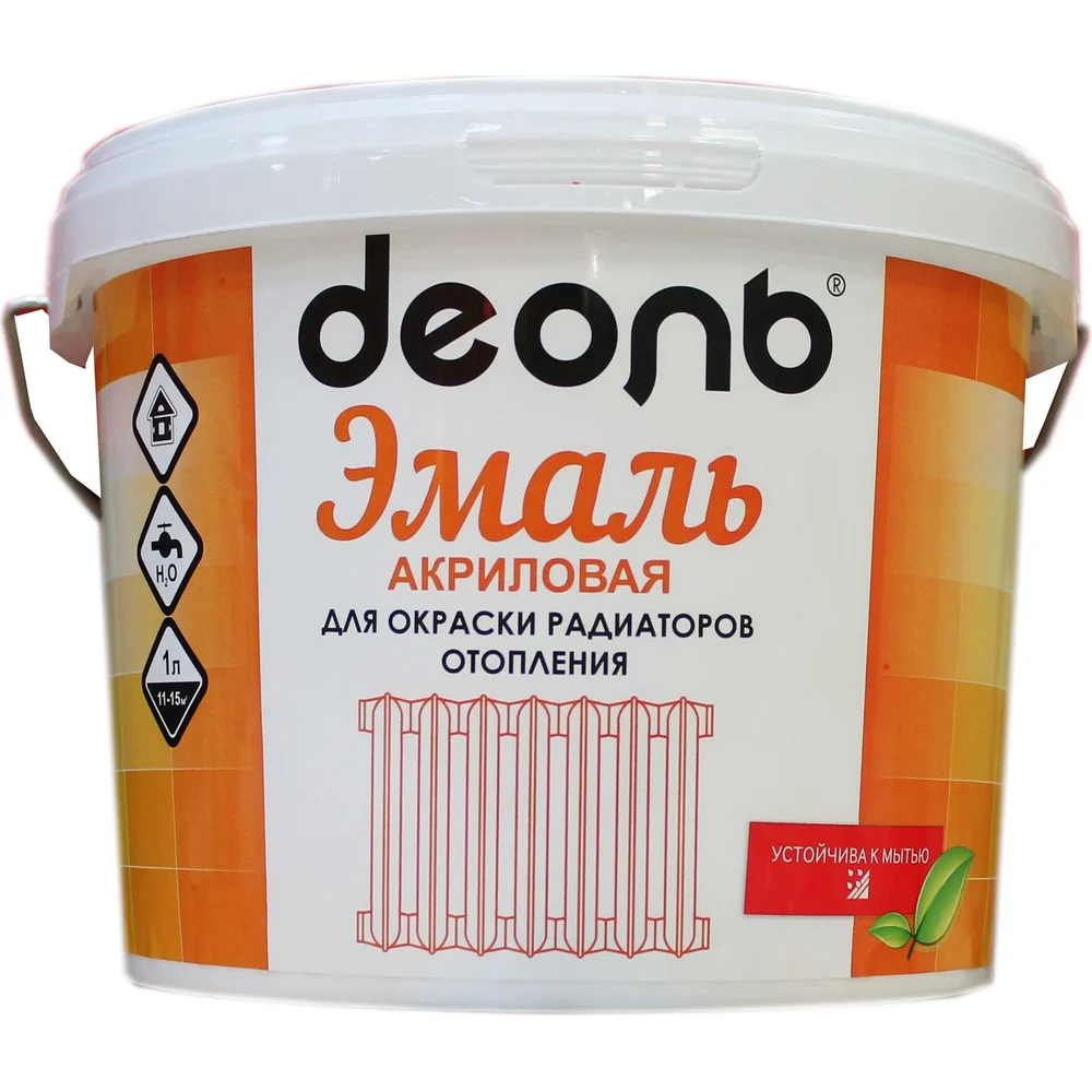 Акриловая эмаль для радиаторов отопления Деоль DEAR27