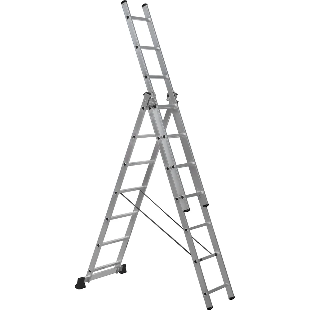 Алюминиевая трехсекционная лестница Scala Sc 3007