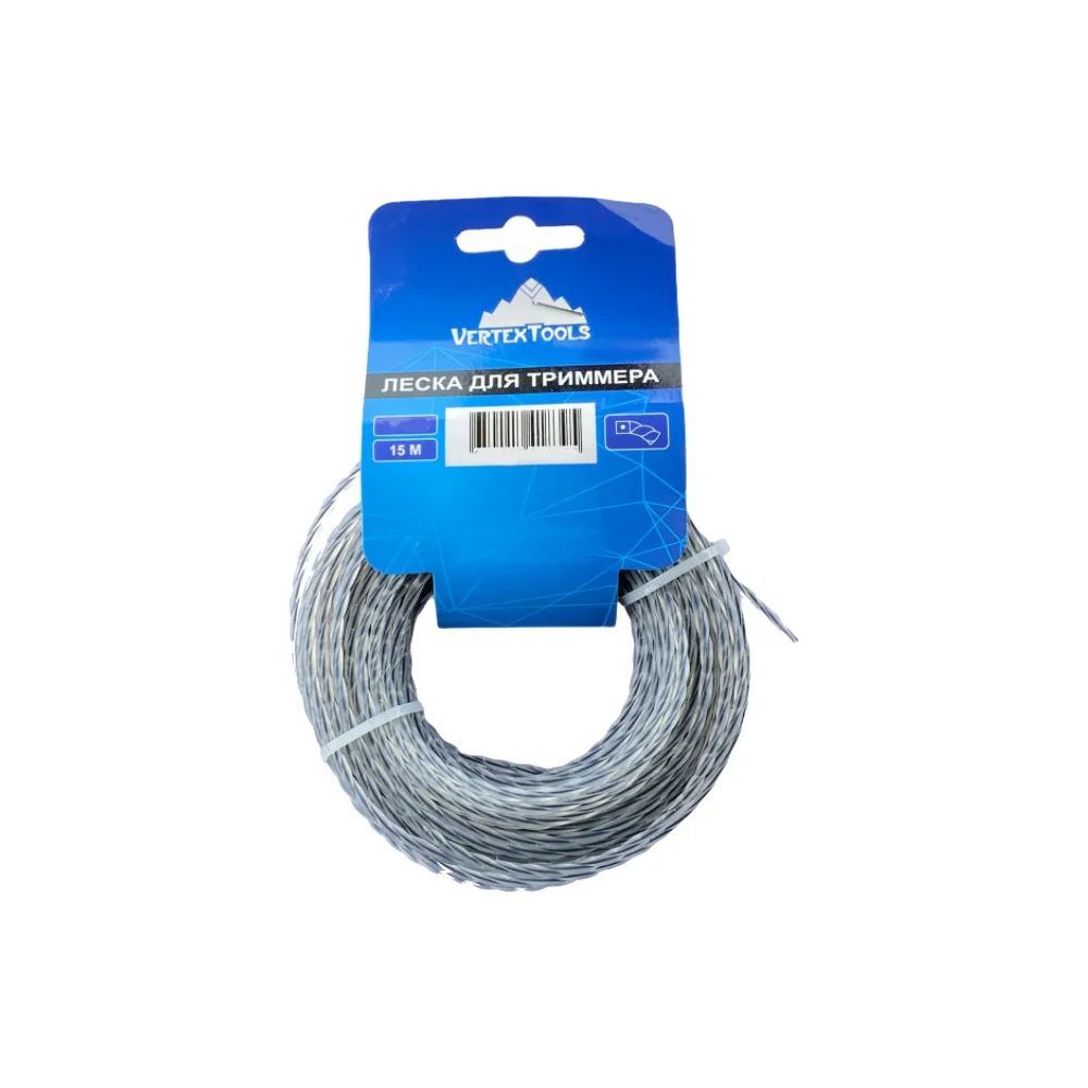 Леска для триммера vertextools YK-999-4-15