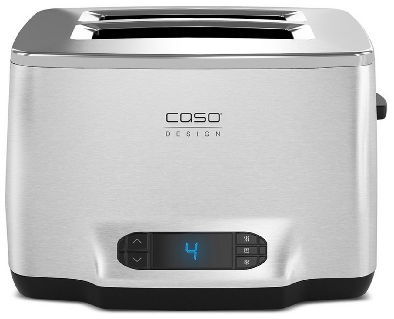 Тостер Caso Inox 2, дисплей, 9 степеней прожарки, нержавеющая сталь
