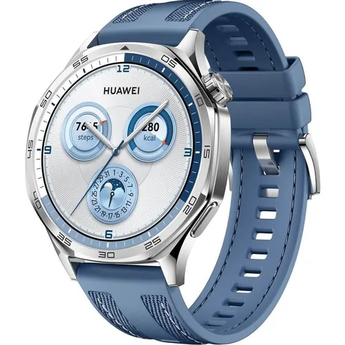Смарт-часы Huawei Watch GT 5 Vili-B19W, 1.43", синий/серебристый