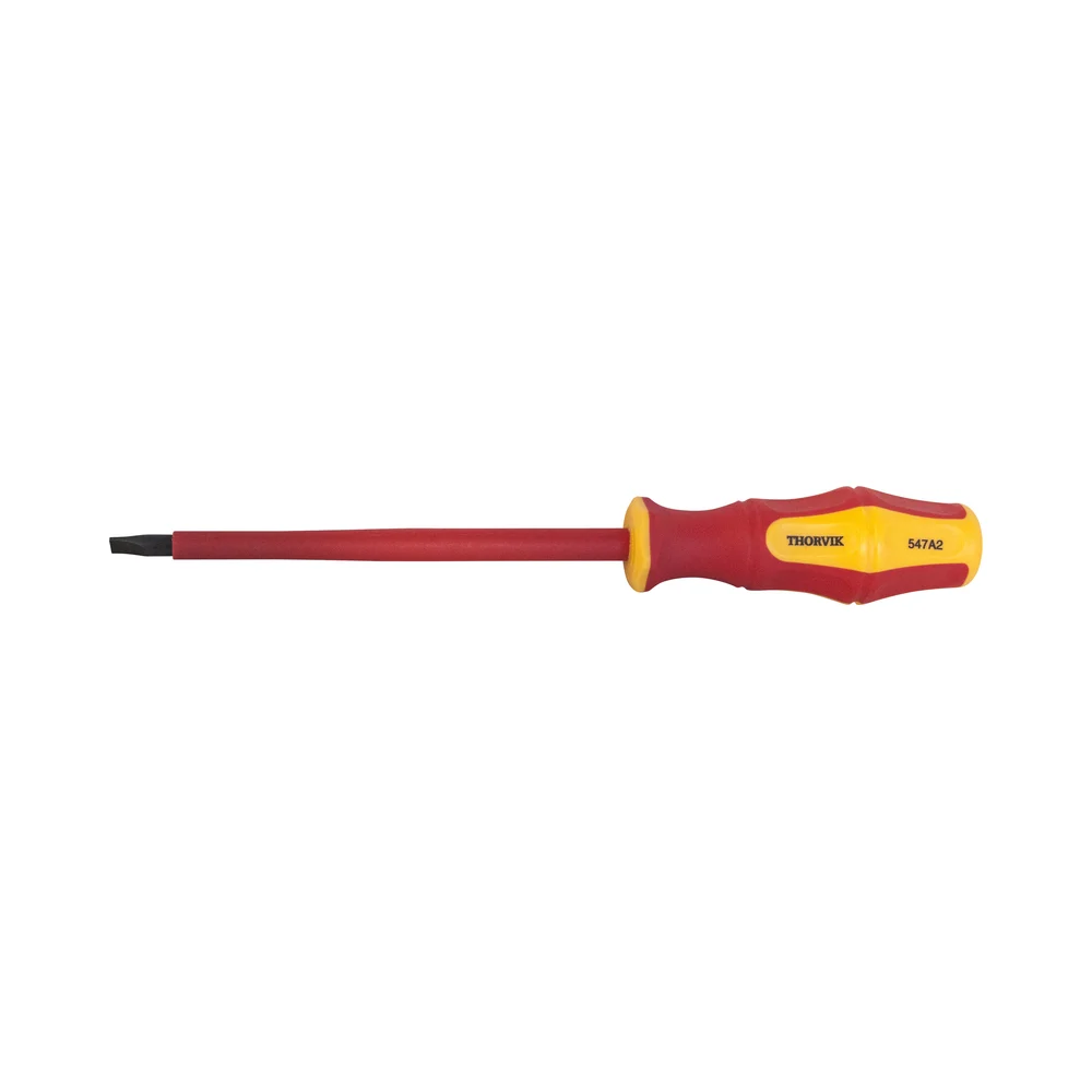 Диэлектрическая шлицевая отвертка THORVIK SDLI615 52175