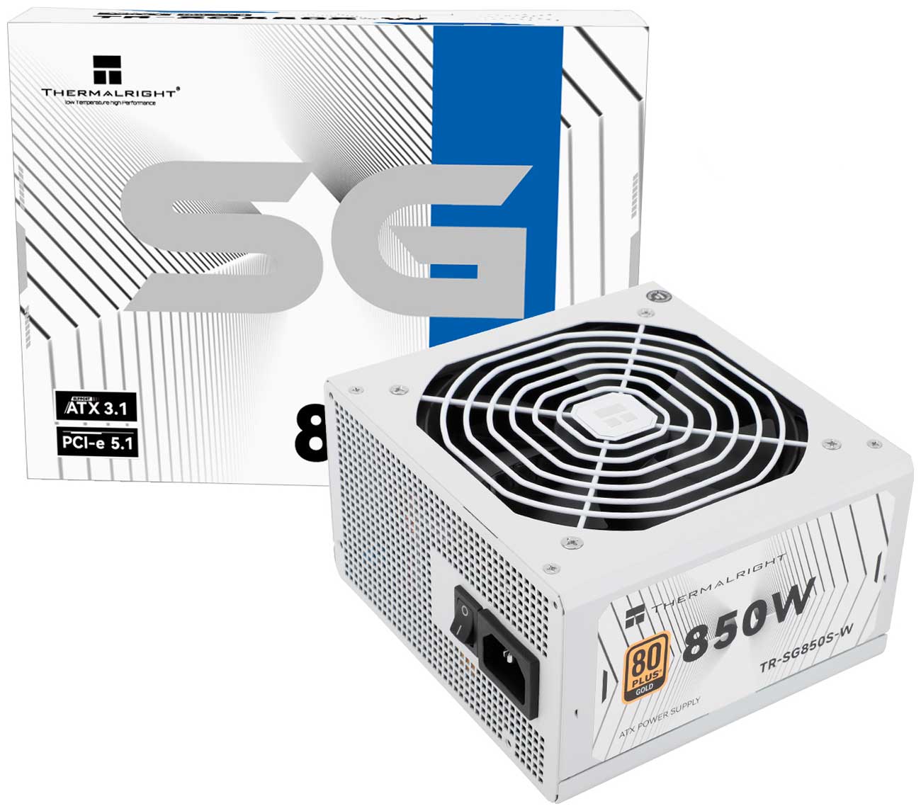Блок питания Thermalright 850W Gold ATX 3.1 White (TR-SG 850S-W)