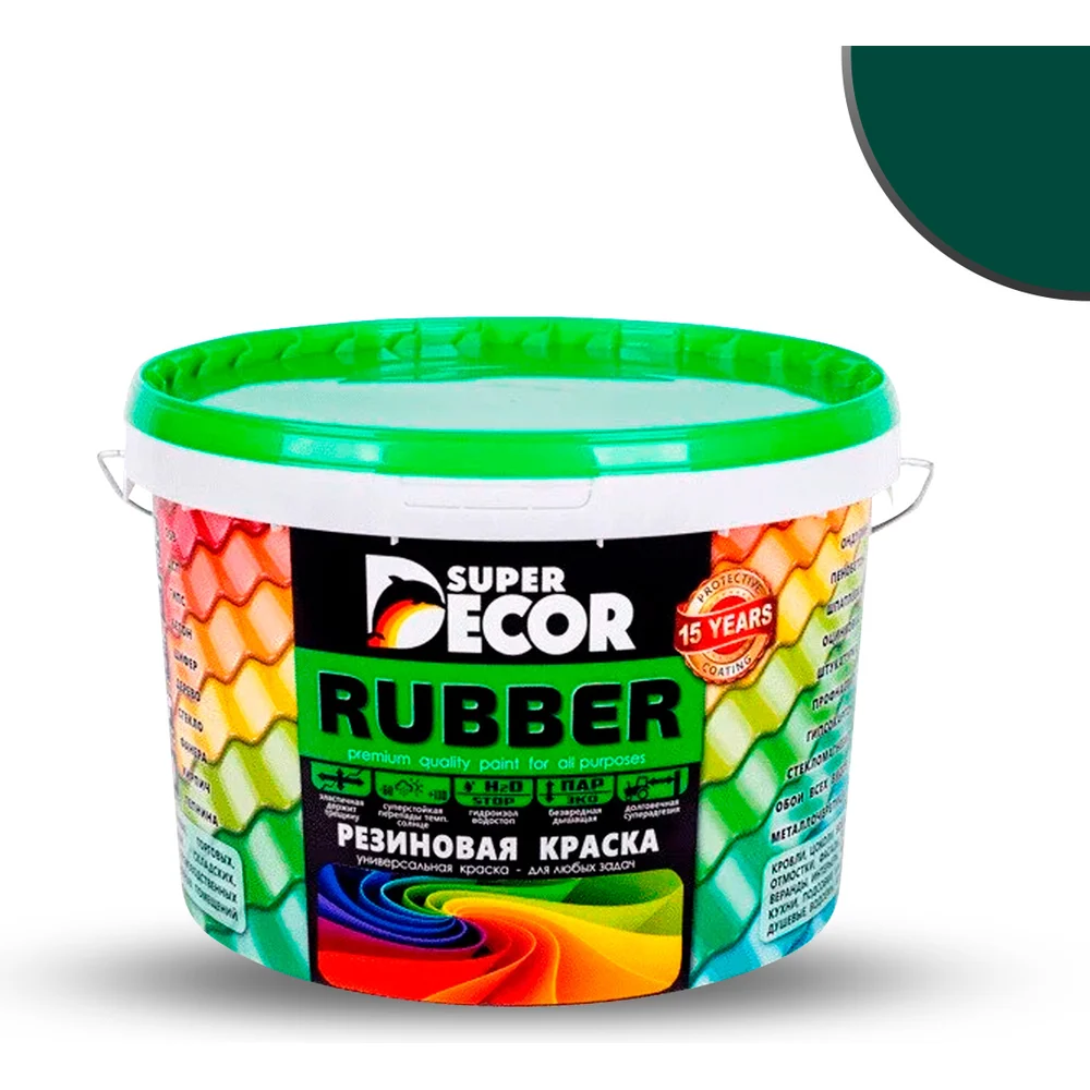 Резиновая краска SUPER DECOR №14 Изумруд 4630024701179