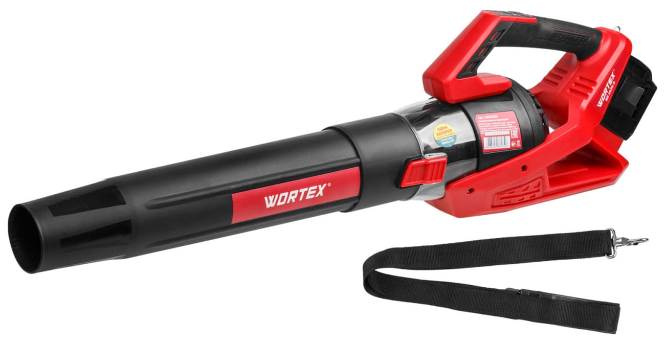 Воздуходувка аккумуляторная Wortex BB 2536 D ALL1 36 В (2х18 В), макс. объем воздушного потока 780 м куб/ч, без АКБ И ЗУ, бесщеточный двигатель (0333234)