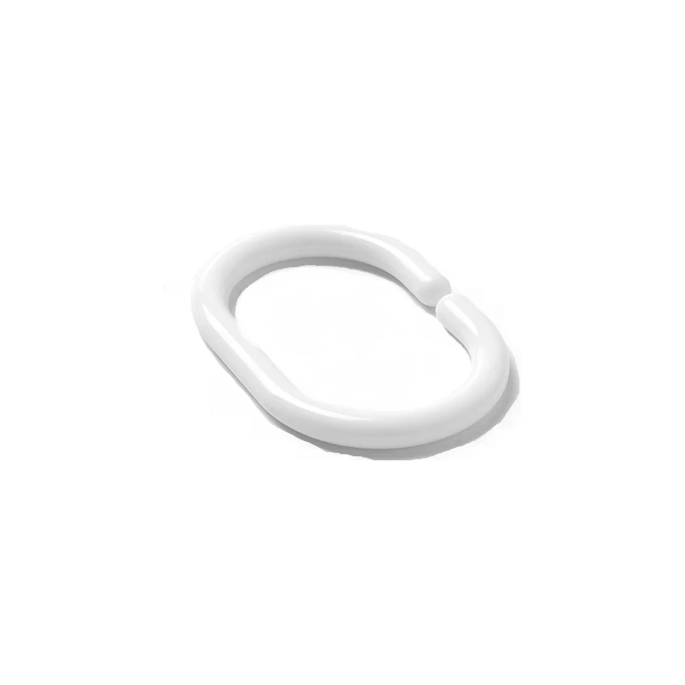 Набор колец для шторы в ванную комнату IDDIS White RID011P