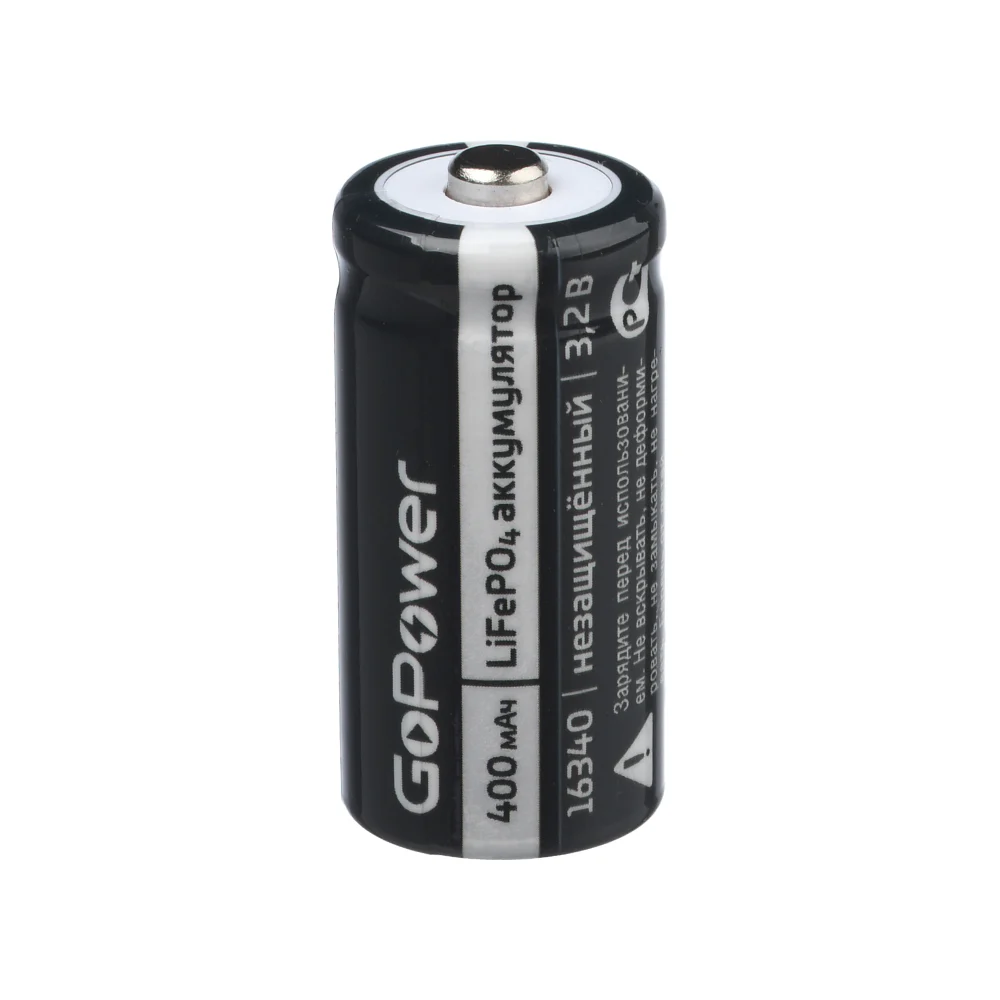 Аккумулятор GoPower Li-Fe 16340 00-00019620
