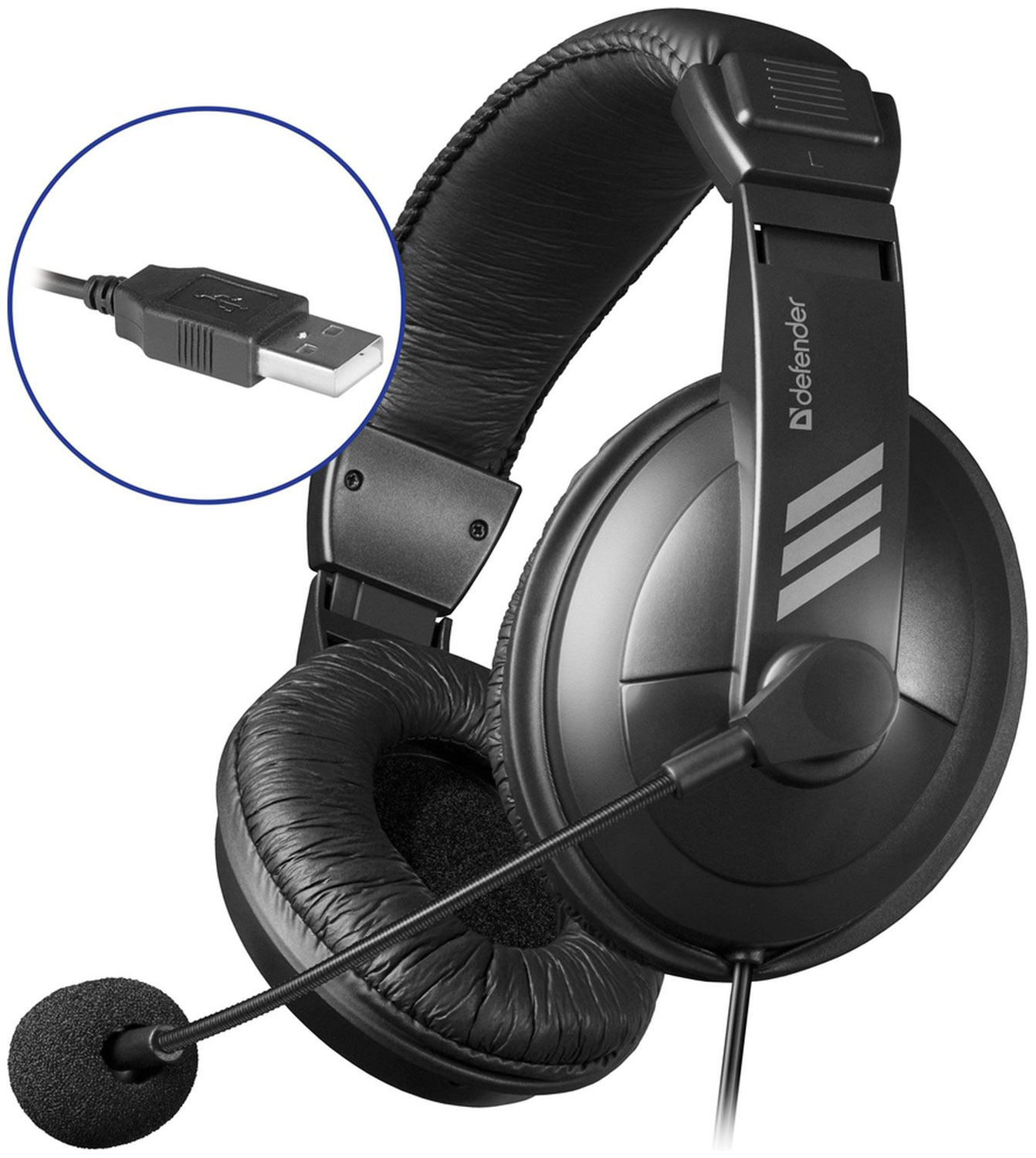 Компьютерная гарнитура Defender Gryphon 750 U USB 63752