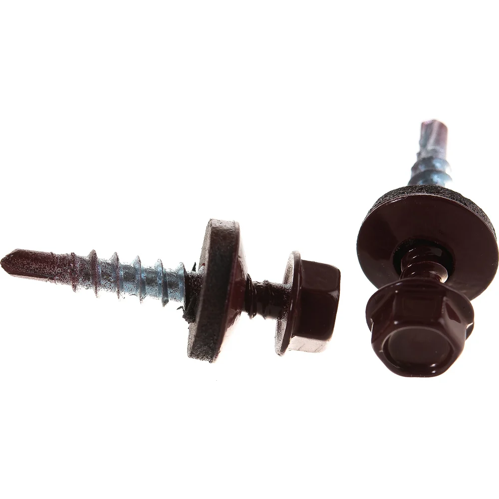 Кровельный саморез Госкреп 4,8х28 RAL3005 красное вино (300 шт.) 2-0016540
