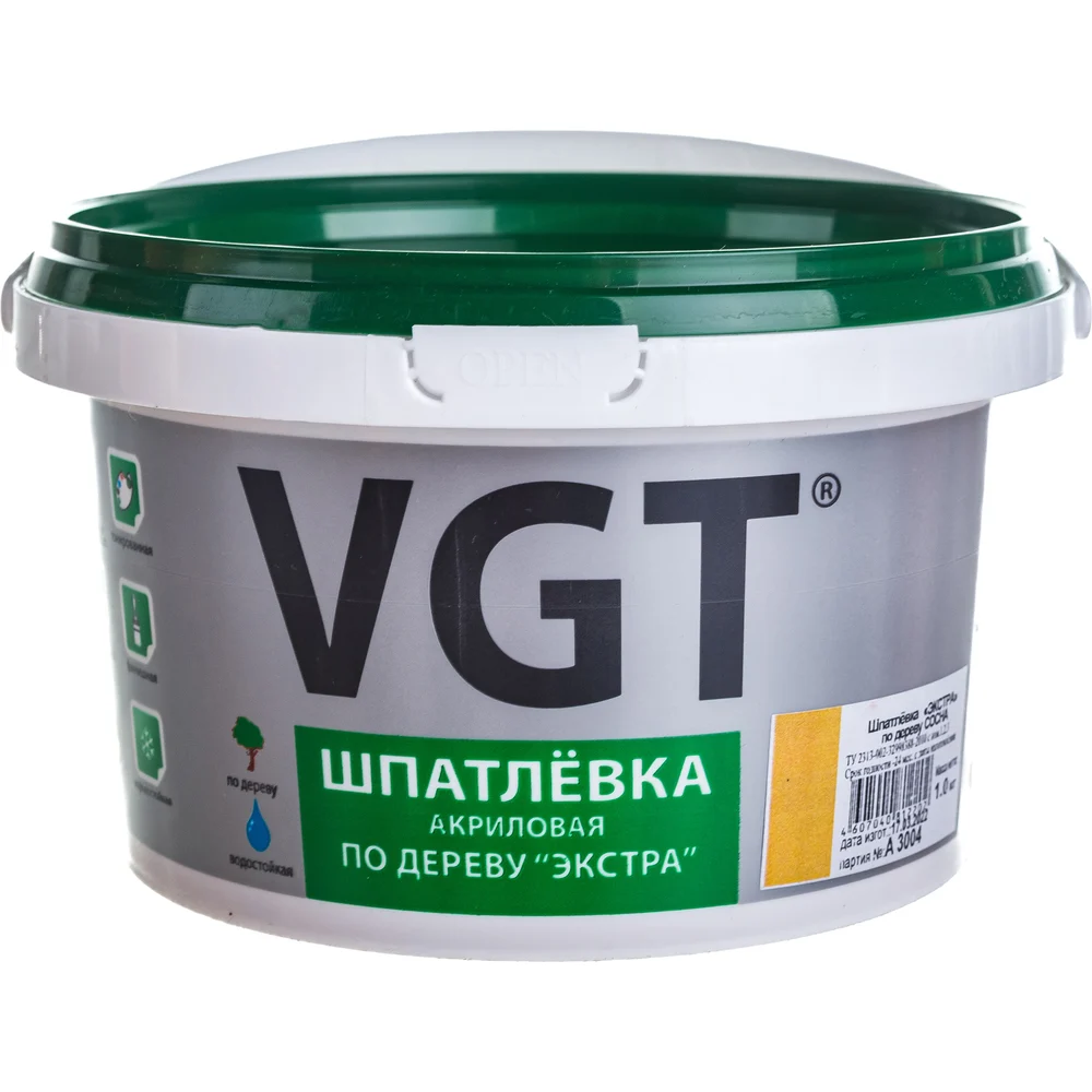 Шпаклевка по дереву VGT Экстра 3195