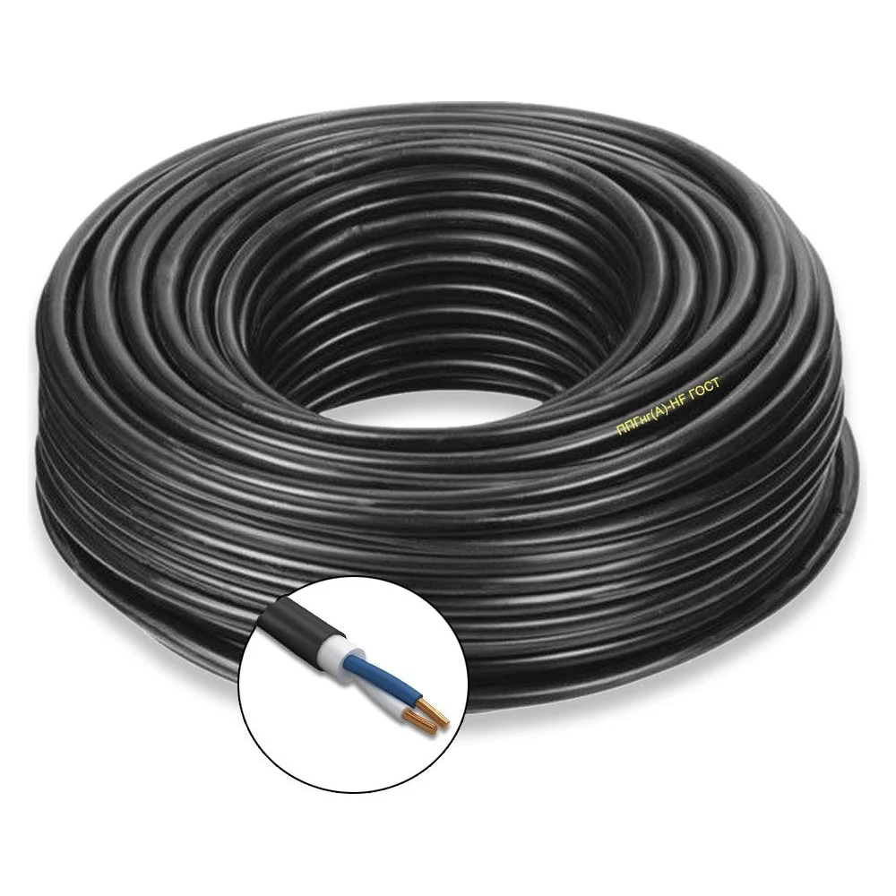 Силовой кабель ПРОВОДНИК ппгнг(a)-hf 2x1.5 мм2, 1м OZ100838L1
