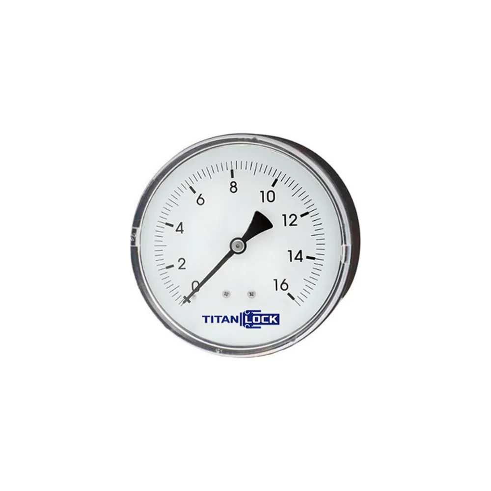 Стандартный пластиковый манометр TITAN LOCK TLPPG63B3/8